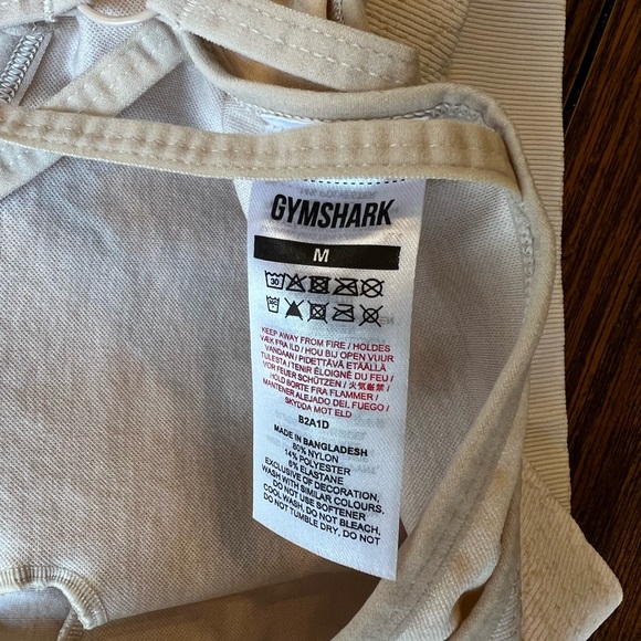 Gymshark adapt fleck seamless sports bra mineral coconut white medium - Picture 9 of 9